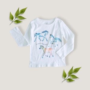 Carter's Girl's Stand Out Multicolor Zebra T-Shirt